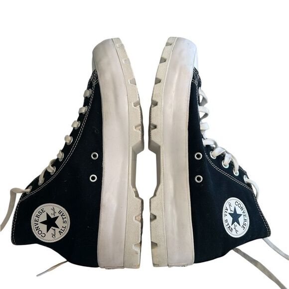 Womens Converse Chuck Taylor All Star Lugged Heel High-Top Sneaker - Black 10.5 - Picture 5 of 8